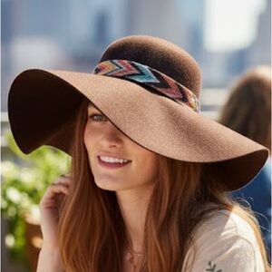 Missoni + Target Floppy Wool  Hat - Brown -NWT